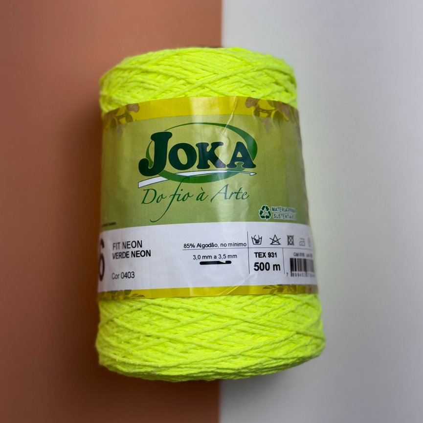 Barbante Neon 500g N°6 - Joka Fit Novelos