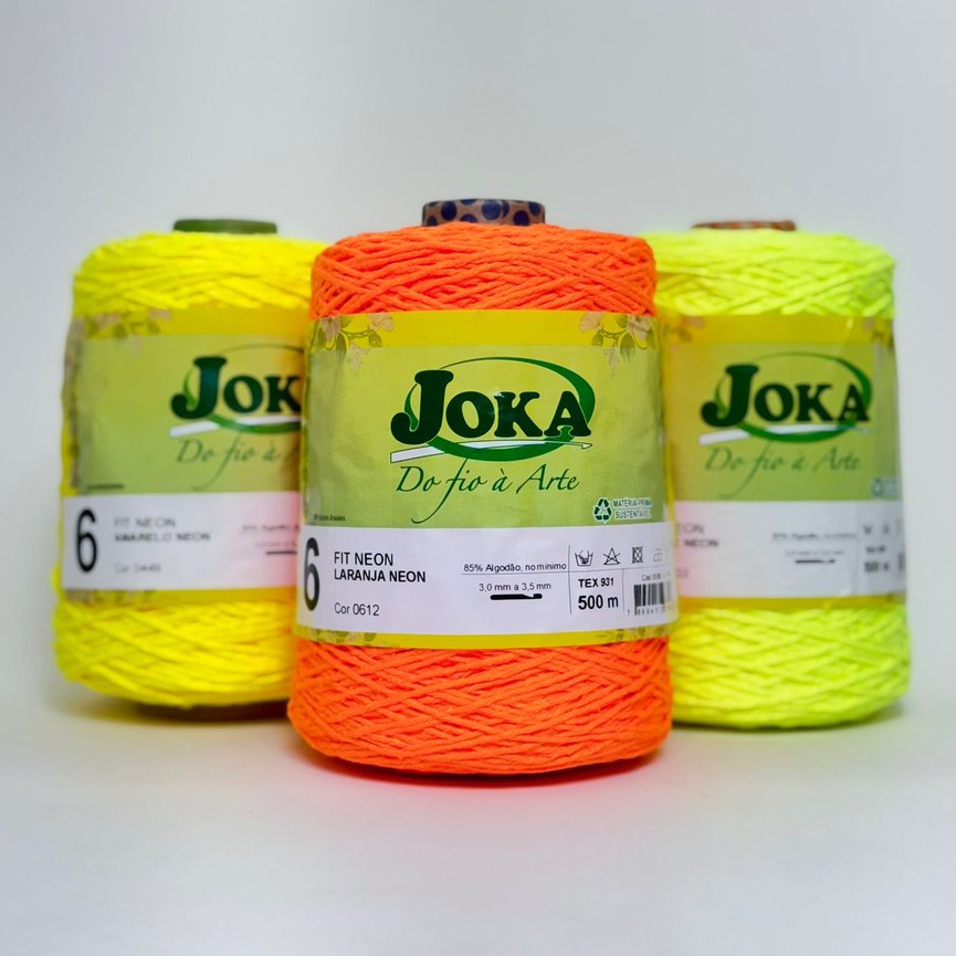 Barbante Neon 500g N°6 - Joka Fit Novelos