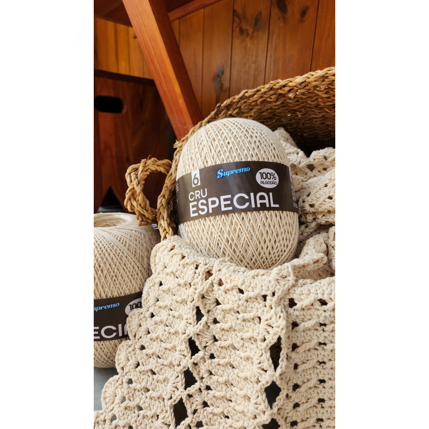 Gran-Gran 96枚 Barbante Cru Especial nº6 700g - Supremo Fios